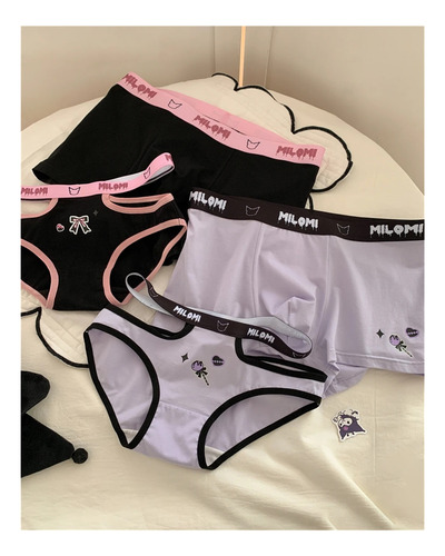 Ropa Interior De Pareja Bragas De Algodón De Dibujos
