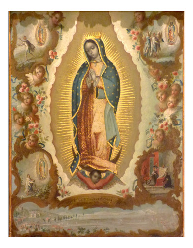 Tela Canvas Juan Sáenz Nossa Senhora Guadalupe 115x148