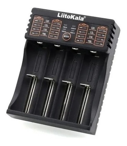 Cargador Litokala para 4 baterías 18650 Lii-402
