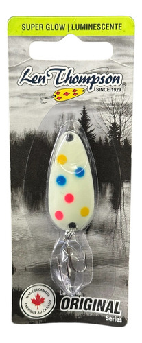 Señuelo De Pesca Len Thompson 7g - 1/4 Oz Color Blanco/arcoiris