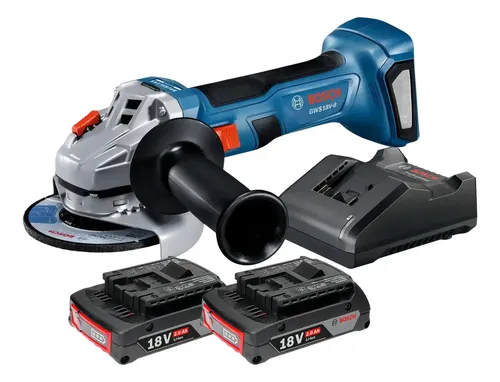 Esmerilhadeira Bosch 2 Baterias 18v Gws 18v-8 Brushless Biv Cor A...