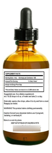 Sangre De Drago Líquido De Sangre De Dragón Peruano 4 Fl Oz