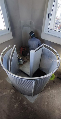 Escalera Caracol Del Obelisco De Buenos Aires Muy Reforzada Negro