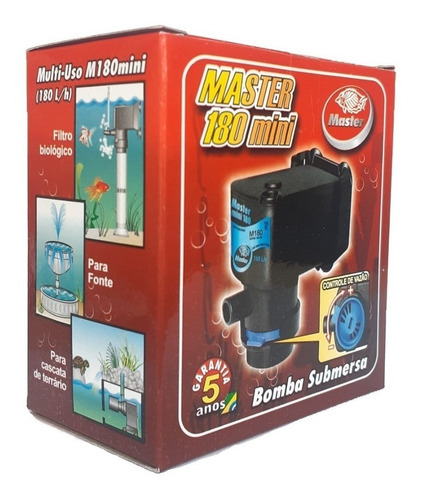 Imagem 6 de 7 de Bomba Submersa Master Mini 180l/h Aquários Fontes Ventilador