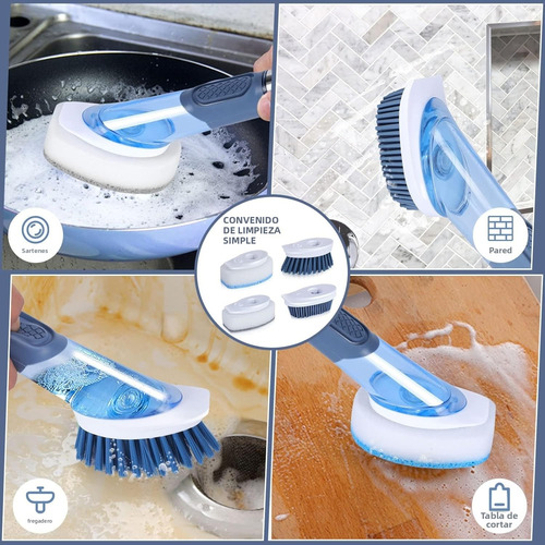 Cepillo De Limpieza Multiusos Con Dosificador