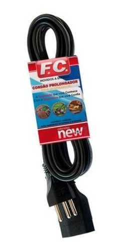 Imagem 1 de 1 de Cordão Prolongador Pp 3x1,50mm 20a 1,5m Pt Fc