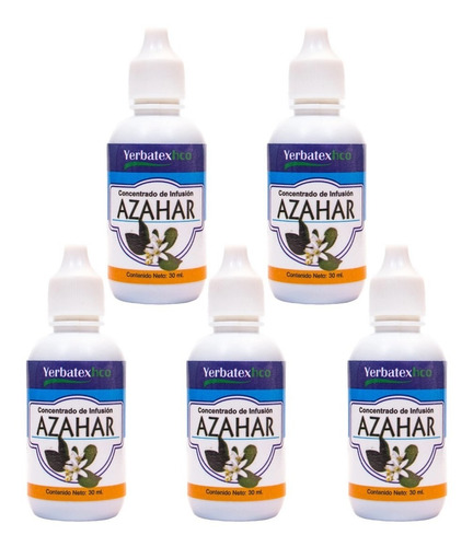 5 Extractos De Hierba Azahar En Gotas 30 Ml C/u