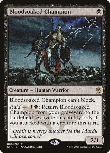 Magic Bloodsoaked Champion Khans Of Tarkir