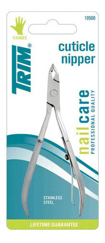 Alicate corta cutíiculas Trim color plateado
