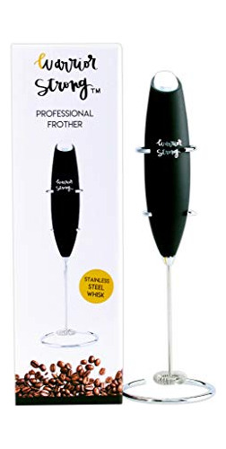 Stainless Steel Frother And Stand By Warrior Strong Wellness