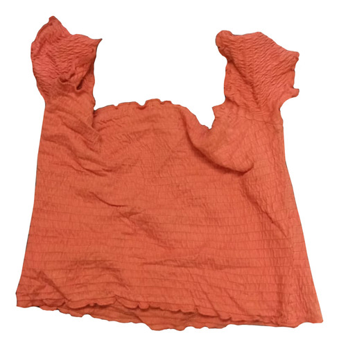 Top Blusa Stradivarius Naranja Mujer Ch (Usado)