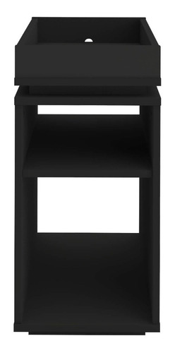 Mesa Lateral, De Teléfono, De Noche, Bertolini Olivia Negra Color Negro