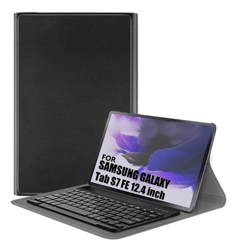 Capa De Teclado Para Samsung Galaxy Tab S7 Fe 12.4 Sm-t730