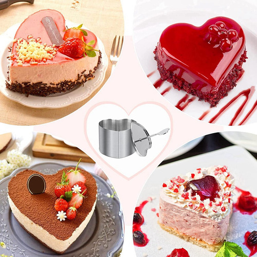Qe1 Anillos De Postre Aros Para Comida 6 Piezas Aros De
