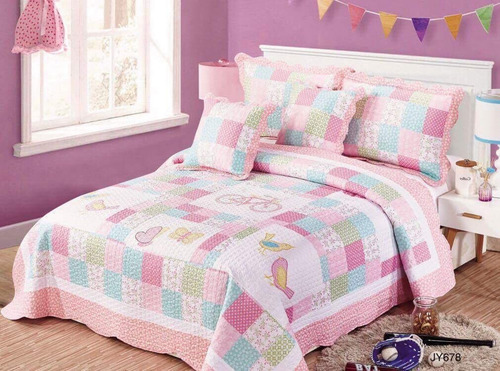 Cubrelecho Edredón Español Para Cama Sencilla