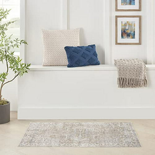 Alfombra Nourison Astra 2x4 Lavable Tradicional Beige - Fáci