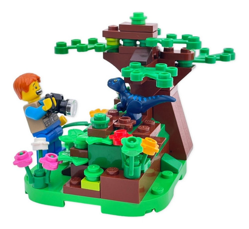 Lego Minifigura Fotógrafo De Naturaleza Moc