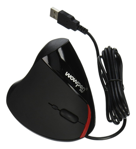 Wow Pen Joy Wp-012-bk-e Vertical Ergonomic Optical Mouse, Ri