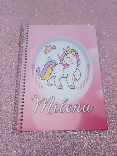 Imagen 1 de 8 de Cuadernos Personalizados Unicornios, Pony Y Personajes A4