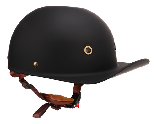 Gorra De Béisbol Retro De Medio Casco Para Motocicleta Con C