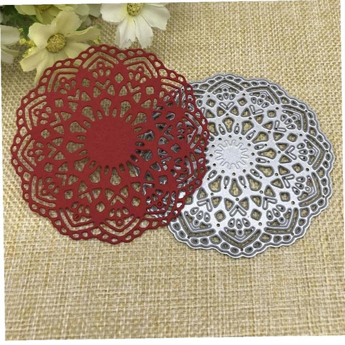 Froiny Corte Metal Die Lace Circle Embossing Stencil Para
