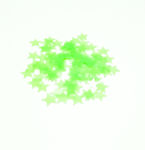 Imagen 2 de 10 de Estrellas Fosforesentes 100 Piezas Fluorescentes Adhesivas