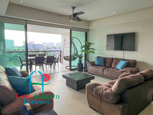 Cad La Isla Java F6. En Condominio De Playa. Terraza Con Vista A Las Albercas