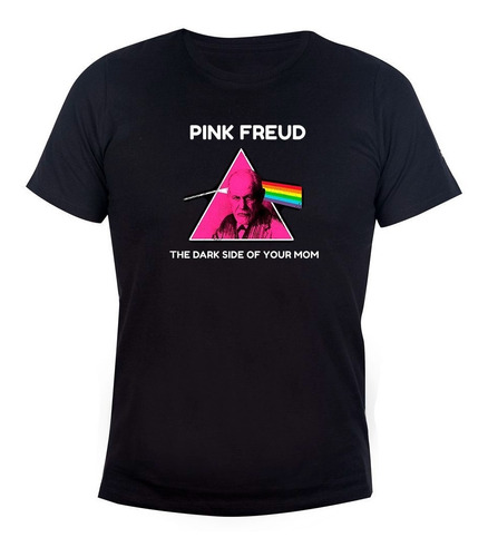Remera Hombre Algodón Pink Freud The Dark Side Of Your Mom