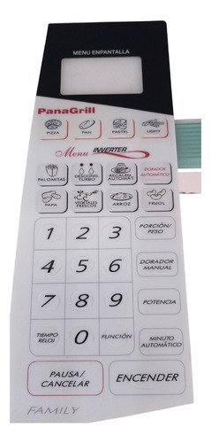 Panel Membrana De Microondas Panasonic