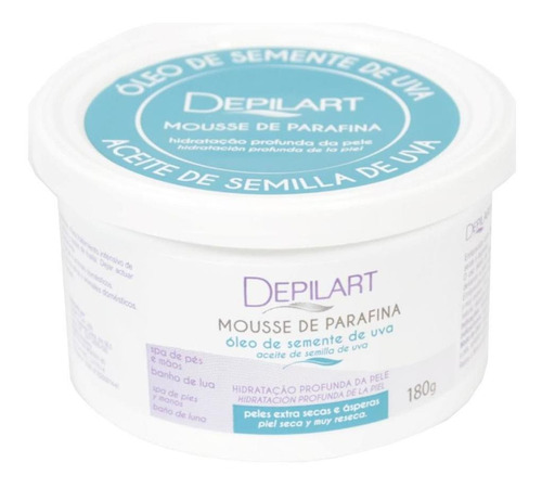 Mousse De Parafina Óleo De Semente De Uva 180g Depilart