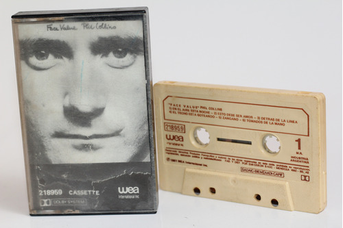 Cassette Phil Collins Face Value 1981