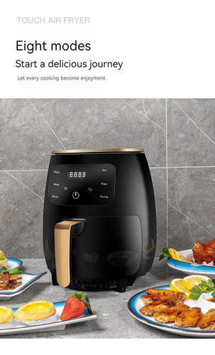 Freidora De Aire Sin Aceite Electrica Digitalair Fryer 6l Multifuncional 1400w