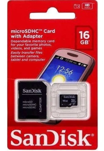 Cartão Memória Micro Sd 16gb Lacrado Original