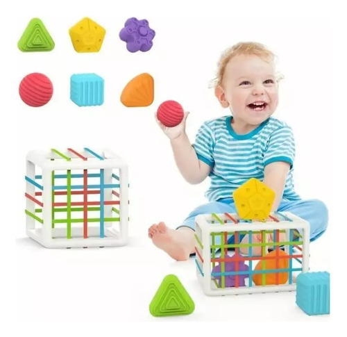 Juguete De Estimulación  Cubo Sensorial Para Bebés