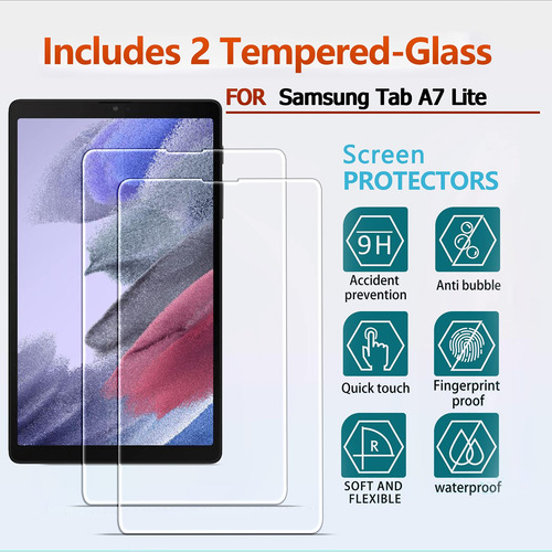 Mica Protectora De Pantalla Para Galaxy Tab A7 Lite 2 Pzas