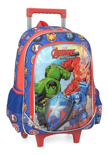 Mochila Rodinha Luxcel Avengers Azul Cor Azul Avengers Vingadores IC38152AG