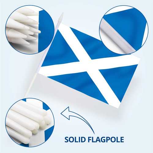 Minibandera Anley Scotland, Paquete De 12, Miniat Pequena...