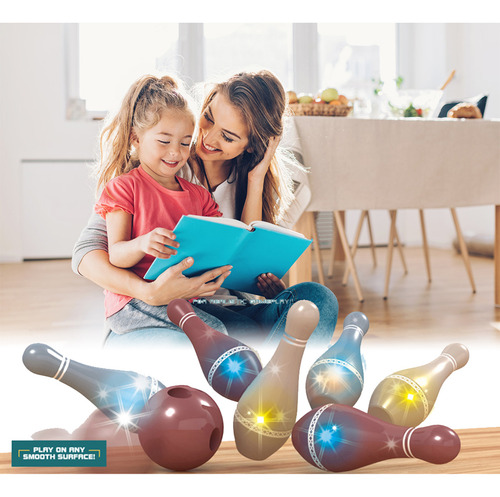El Juego De Bolos Up Kids Incluye 6 Bolos Y 1 Bola De Juguet