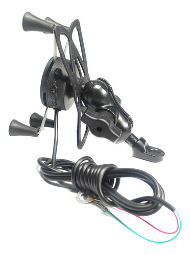 Cargador Celular Con Soporte Negro Scg-09