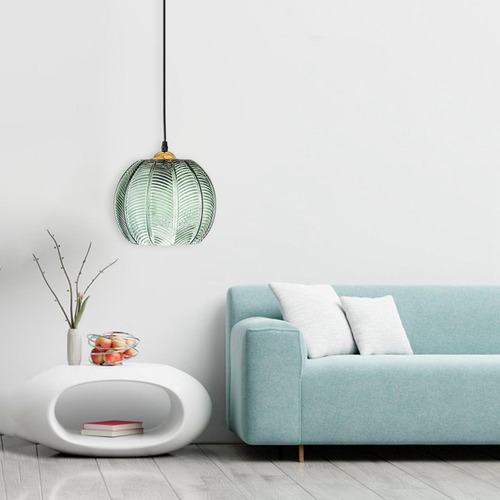 Lámpara Colgante De Cristal Moderna Pantalla Decorativa