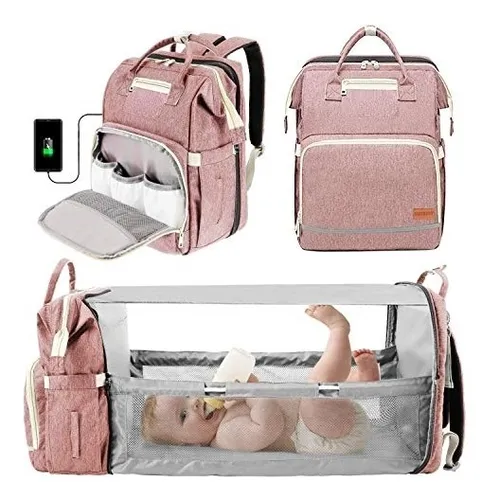 Pa alera 3 En 1 Con Cambiador Plegable Color Rosado Env o gratis