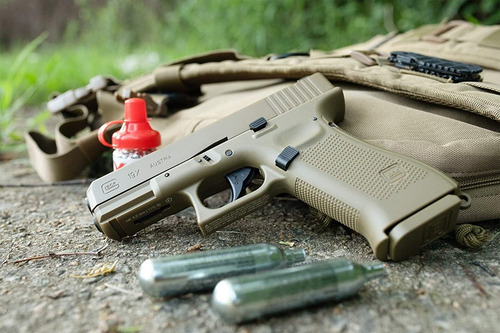 Imagen 5 de 6 de Glock 19x Coyote Gen5 Co2 Cal .177 Full Blowback / 380 Fps