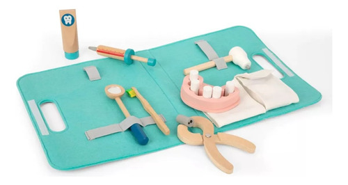 Set De Dentista Juguete De Madera En Valijita