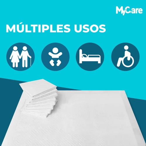 20 Sabanillas Adulto Mycare | 90x60 Cm