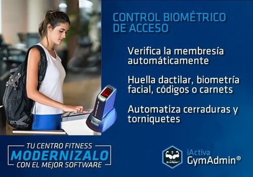 Software Programa Gimnasio Control Acceso Factur Electronica