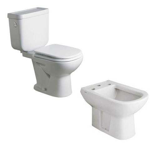 Juego Baño Ferrum Bari Inod Largo Sin Tapa, Bid 3 Ag, Deposi