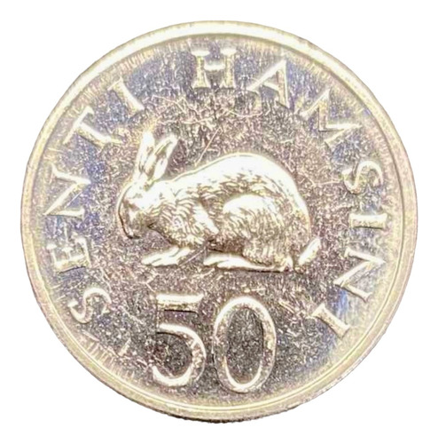 Tanzania - 50 Senti - Año 1990 - Km #26 - Liebre :
