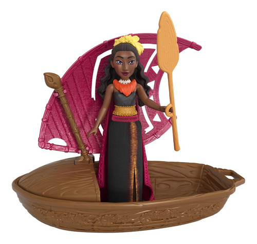 Moana 2 Muñeca Canoa Con Mini Muñeca Sorpresa Y Accesorios