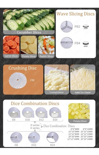 Maquina Multifuncion Ralladora De Queso Rebanadora Cortadora