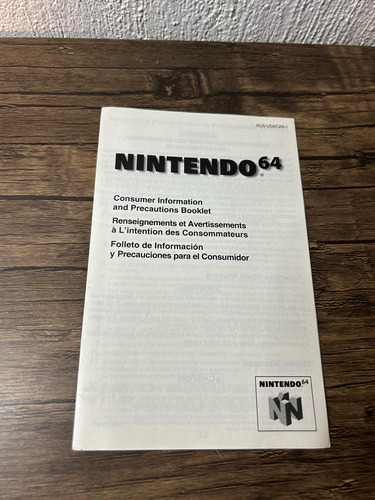 Nintendo 64 Folleto Original